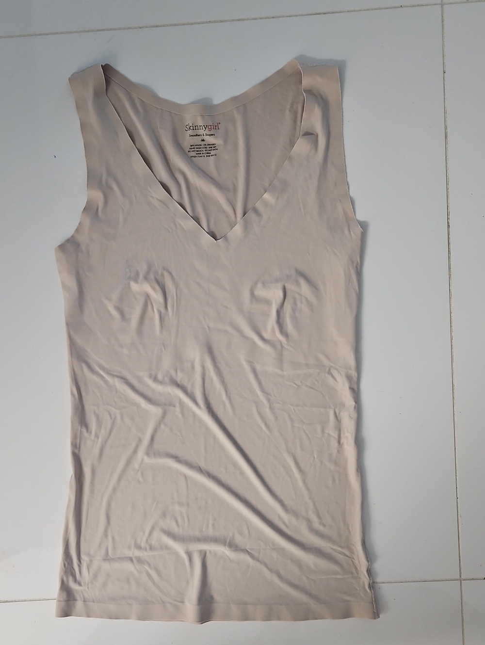 Skinnygirl Light Nude V-Neck Tank Top